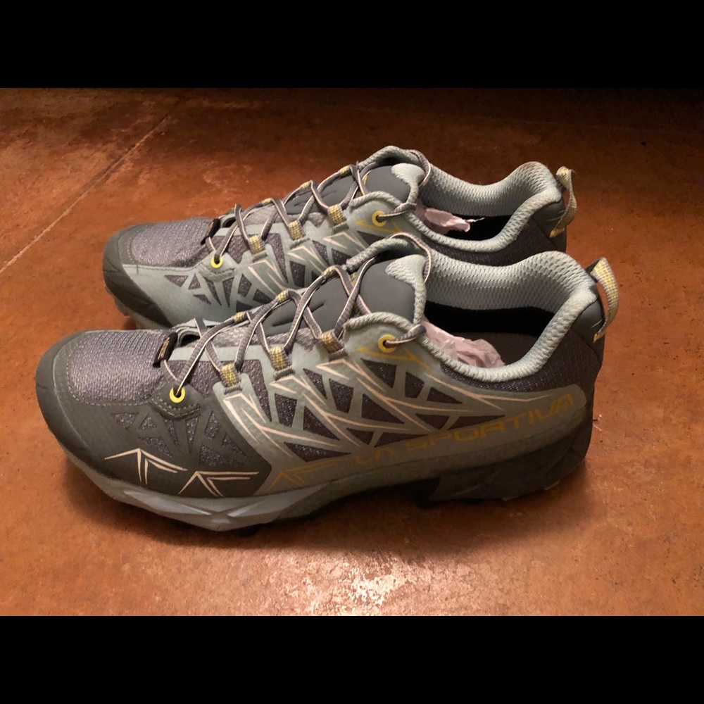 La Sportiva Akyra trail running shoes.